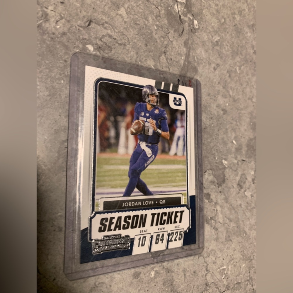 Jordan Love Rookie Card Collage UNI RC 2020 Green Bay Packers